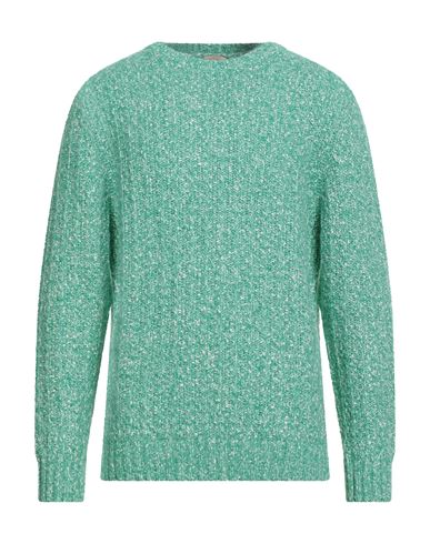 H953 Per New Dandy Man Sweater Light Green Size 42 Cotton, Polyacrylic, Alpaca Wool, Polyamide, Merino Wo In Blue