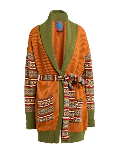 Max & Co . Pony Ride Woman Cardigan Brown Size M Acrylic, Wool, Polyester In Multi