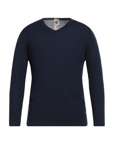 H953 Man Sweater Midnight Blue Size 38 Merino Wool