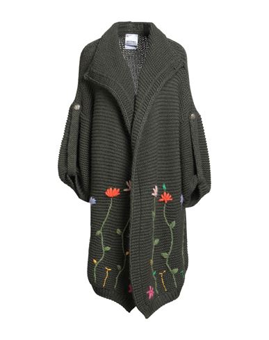 History Repeats Woman Cardigan Dark Green Size Onesize Acrylic, Alpaca Wool, Wool, Viscose In Green