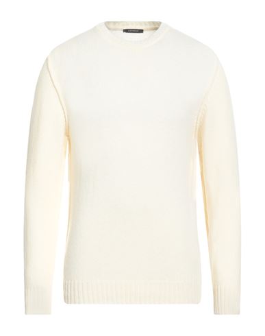 Bellwood Man Sweater Cream Size 40 Wool In Neutral