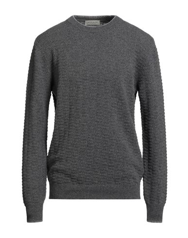 Wool & Co Man Sweater Grey Size Xxl Wool, Polyamide In Gray