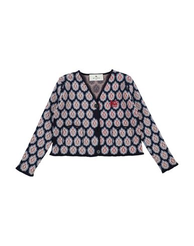 Etro Toddler Girl Cardigan Midnight Blue Size 6 Cotton, Polyester In Multi