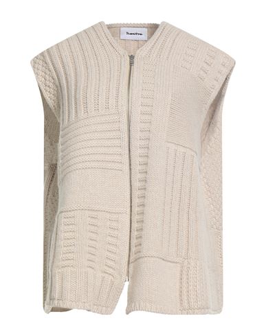 Hache Woman Cardigan Beige Size 8 Wool, Cashmere In Neutral
