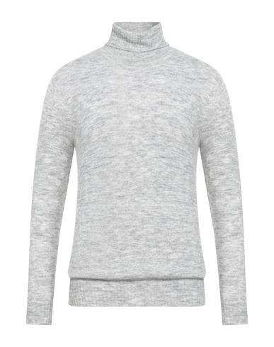 Officina 36 Man Turtleneck Grey Size M Nylon, Wool, Acrylic, Elastane In Gray