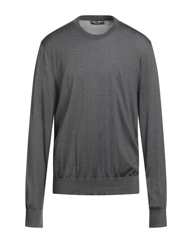 Dolce & Gabbana Man Sweater Grey Size 46 Silk In Gray