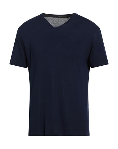 Brian Dales Man Sweater Midnight Blue Size L Viscose, Cotton In Blue