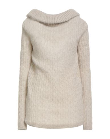 Semicouture Woman Sweater Light Grey Size Xs Alpaca Wool, Polyamide, Virgin Wool In Neutral