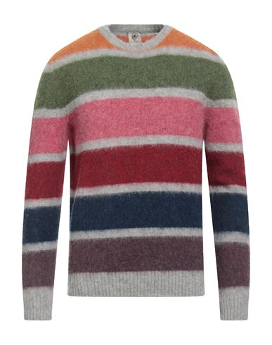 H953 Man Sweater Light Grey Size 40 Merino Wool In Multi