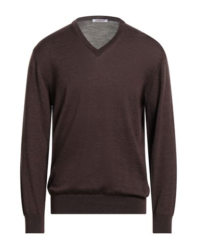 Gioferrari Man Sweater Brown Size 50 Merino Wool In Brown