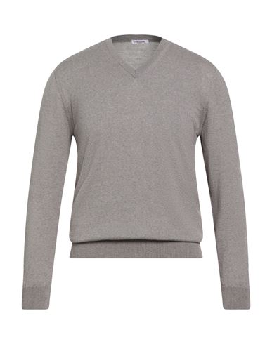 Gioferrari Man Sweater Taupe Size 50 Merino Wool In Gray