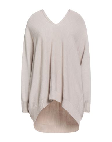 Marina Sport By Marina Rinaldi Woman Sweater Light Grey Size M Virgin Wool, Acrylic In Gray