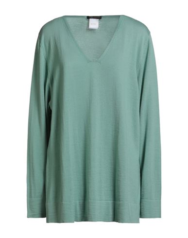 Marina Rinaldi Woman Sweater Green Size Xl Virgin Wool In Green