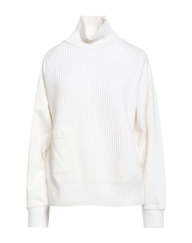 Eleventy Woman Turtleneck White Size S Cotton, Wool, Viscose, Cashmere In White