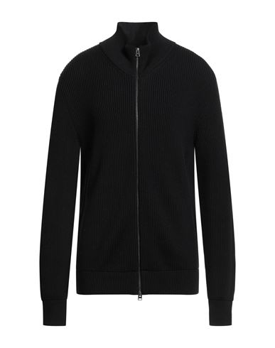 Star Point Man Cardigan Black Size Xl Virgin Wool In Black
