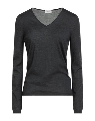 Agnona Woman Sweater Charcoal Size M Cashmere, Wool, Silk In Gray