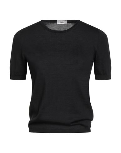 Agnona Woman Sweater Black Size Xl Cashmere, Wool, Silk In Black