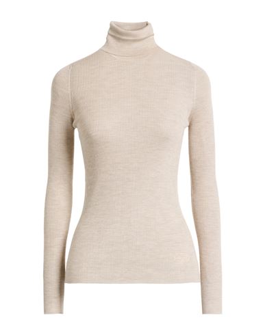 Agnona Woman Turtleneck Beige Size Xs Cashmere, Wool, Silk In Neutral