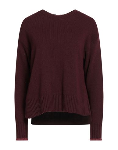 Maliparmi Malìparmi Woman Sweater Burgundy Size L Wool, Viscose, Polyamide, Mohair Wool, Acrylic In Burgundy