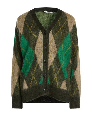 Maliparmi Malìparmi Woman Cardigan Dark Green Size S Acrylic, Polyamide, Mohair Wool