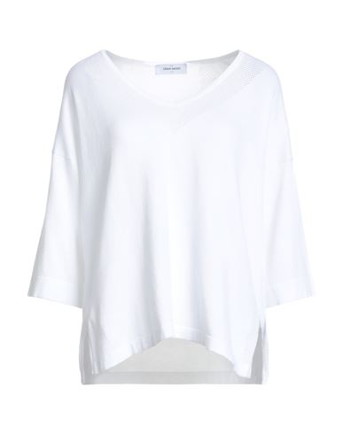 Gran Sasso Woman Sweater White Size 10 Cotton In White