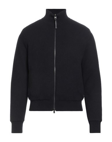 Agnona Man Jacket Midnight Blue Size Xl Cashmere, Brass In Blue