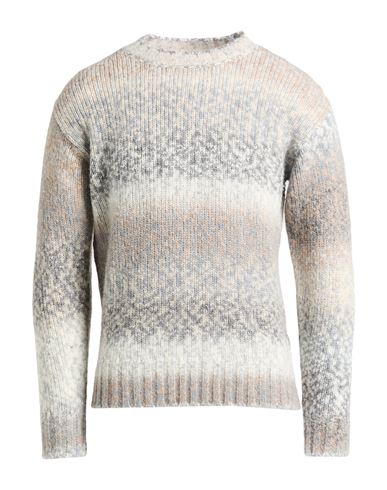 Kangra Cashmere Kangra Man Sweater Light Grey Size 40 Wool, Acrylic, Polyamide, Alpaca Wool In Gray