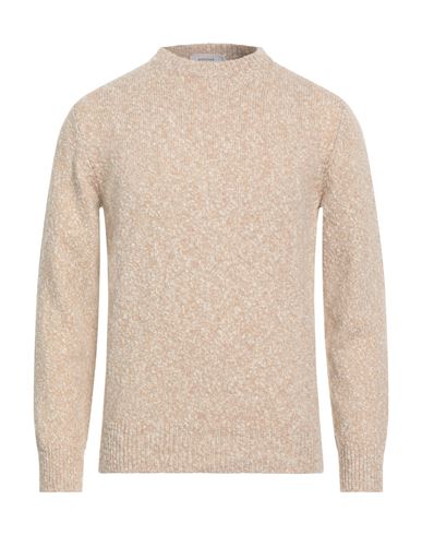 Agnona Man Sweater Sand Size Xl Wool, Cashmere, Metal In Nude