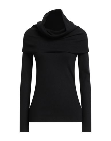 Haveone Woman Turtleneck Black Size Onesize Viscose, Polyester, Polyamide In Black