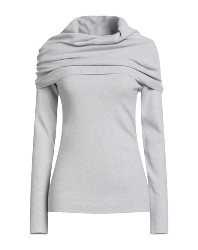 Haveone Woman Turtleneck Light Grey Size Onesize Viscose, Polyester, Polyamide In Gray