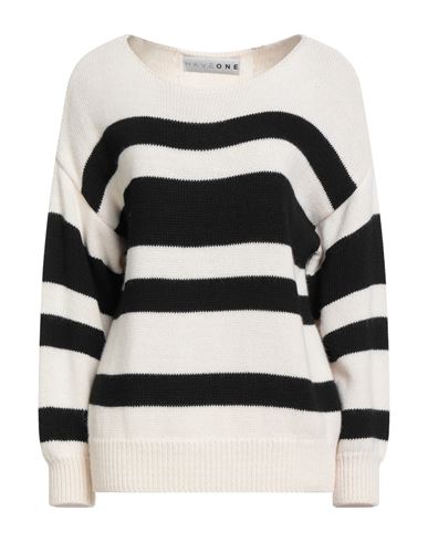 Haveone Woman Sweater Cream Size Onesize Acrylic, Wool, Viscose, Alpaca Wool In Neutral