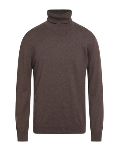 Bellwood Man Turtleneck Dark Brown Size 44 Merino Wool In Brown