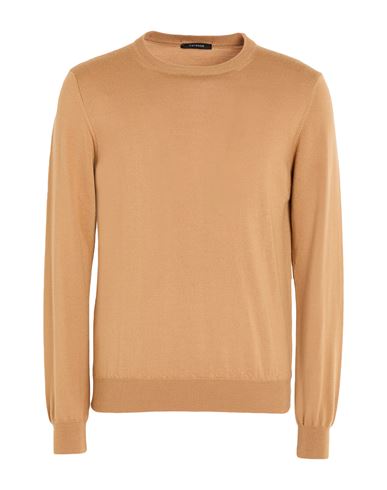 Bellwood Man Sweater Camel Size 46 Merino Wool In Brown