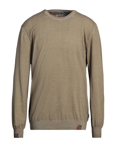 Bob Man Sweater Khaki Size 3xl Cotton In Brown