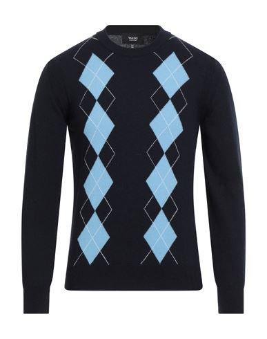 Masq Man Sweater Midnight Blue Size 36 Wool In Blue