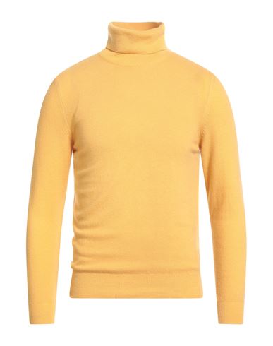 Masq Man Turtleneck Marigold Size 44 Merino Wool, Cashmere In Yellow