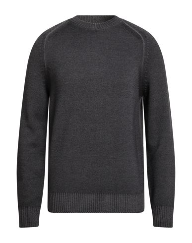Masq Man Sweater Charcoal Size 48 Merino Wool In Gray