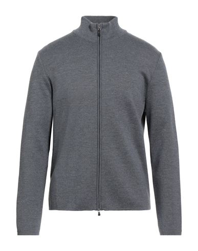 Gran Sasso Man Cardigan Grey Size 48 Virgin Wool In Gray