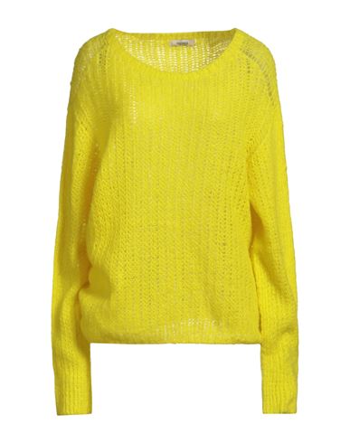 Fracomina Collection Woman Sweater Lime Green Size L Acrylic, Polyamide, Mohair Wool, Wool In Green