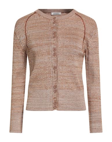 Nina Ricci Woman Cardigan Brown Size M Viscose, Wool, Polyamide In Brown