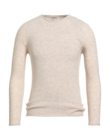Agnona Man Sweater Beige Size L Cashmere, Silk, Polyester, Metal In Neutral