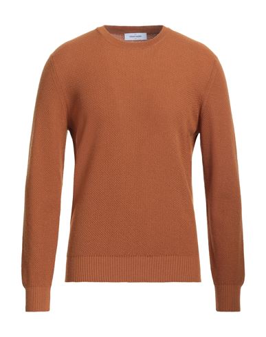 Gran Sasso Man Sweater Tan Size 48 Virgin Wool In Brown