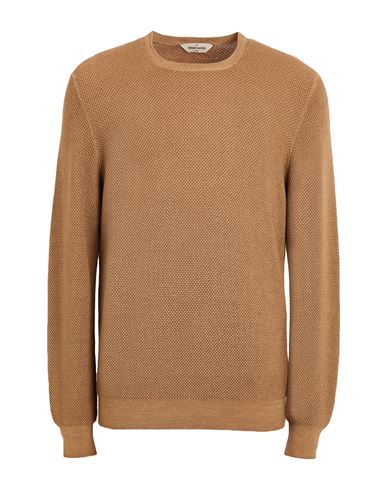 Gran Sasso Vintage Man Sweater Camel Size 40 Virgin Wool In Brown