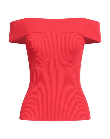 Nenette Woman Top Red Size S Viscose, Polyester In Red