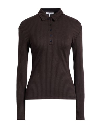 Rag & Bone Woman Sweater Dark Brown Size L Rayon, Polyester, Elastane In Brown
