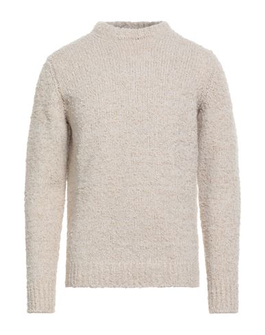 Agnona Man Sweater Beige Size L Cashmere, Wool In Neutral