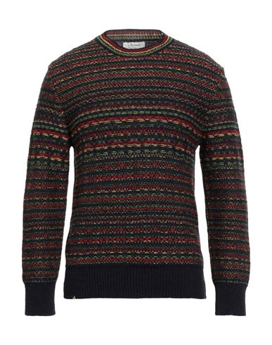Wales Bonner Man Sweater Midnight Blue Size L Virgin Wool In Multi