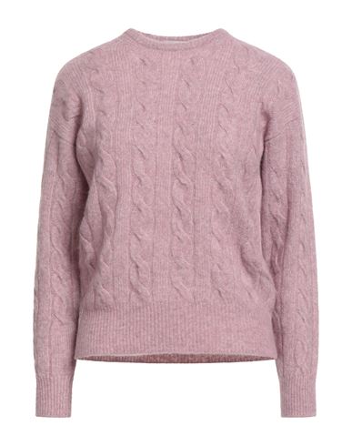 Agnona Woman Sweater Lilac Size L Cashmere, Silk, Polyester In Multi