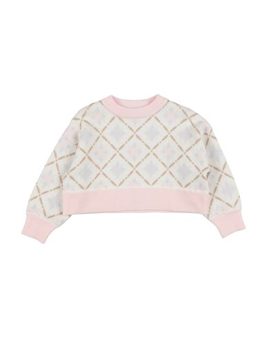 Simonetta Toddler Girl Sweater Cream Size 4 Wool In Pink