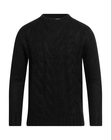 Over-d Over/d Man Sweater Black Size L Acrylic In Black